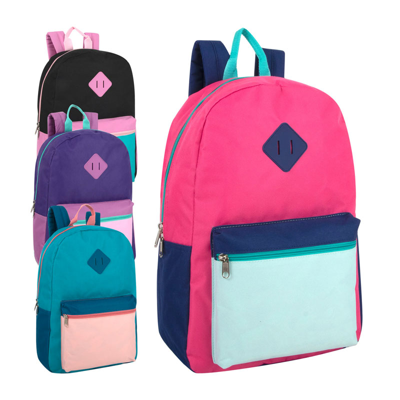 17-inch Multi-Laered Multi Color Backpack