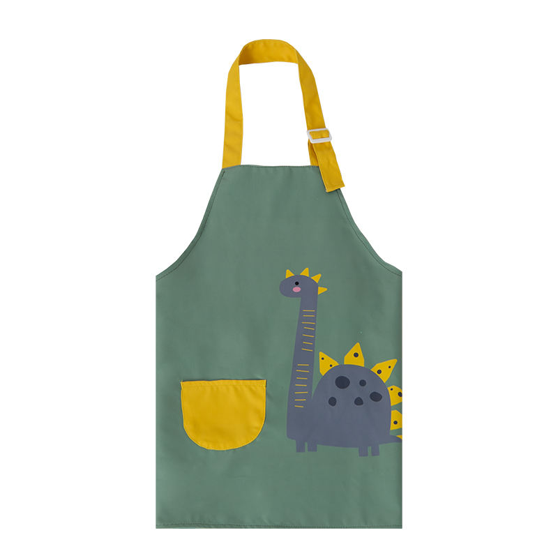Novifacta Collum Strap IMPERVIUS Dinosaurum apud Kids Apron
