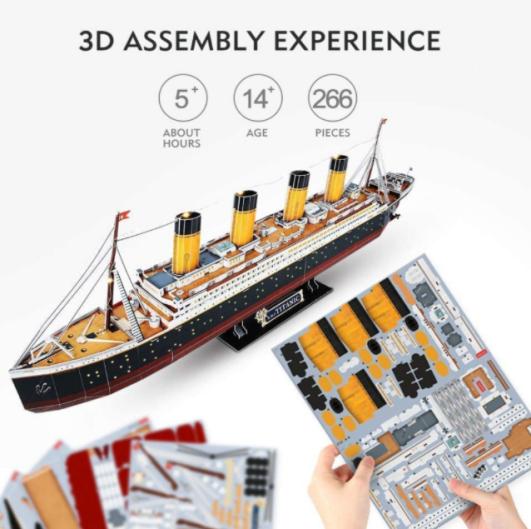 Dies natalis Gift charta Jigsaw DIY Stadium 3D Puzzle pro Adultis