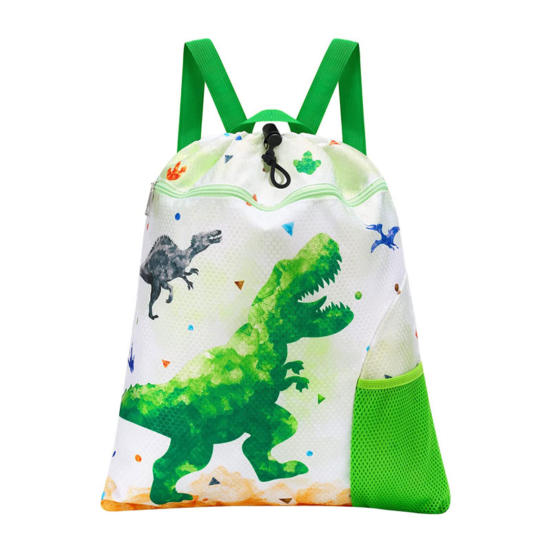 Cute magna capacitas Dinosaurum Kids Drawstring Backpack