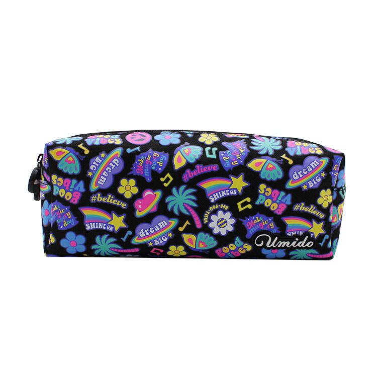 Duplex Zipper Ctue Kids School Pencil Bag